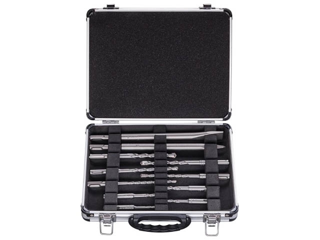 Набор буров и зубил SDS-plus BOSCH Mixed Set в чемодане (9 SDS-plus буров+2 зубила)