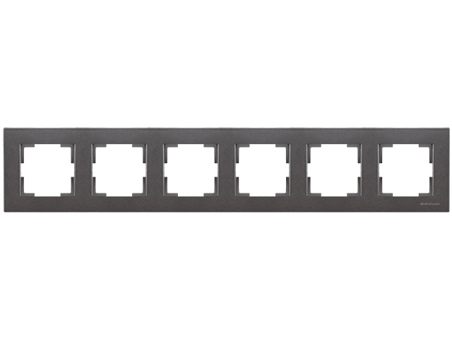 Рамка 6-ая горизонтальная дымчатая, RITA, MUTLUSAN