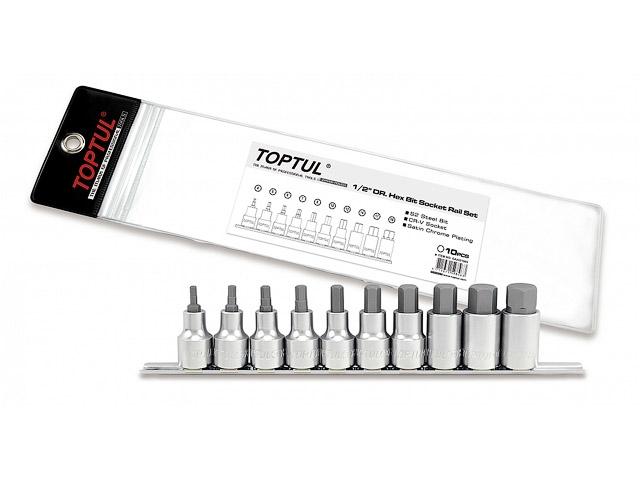 Набор бит 1/2"  10шт. TOPTUL (GAAG1005)