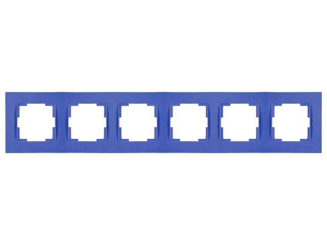 Рамка 6-ая горизонтальная темно-синяя, RITA, MUTLUSAN