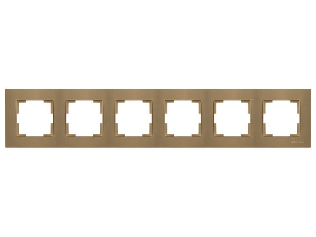 Рамка 6-ая горизонтальная золотая, RITA, MUTLUSAN