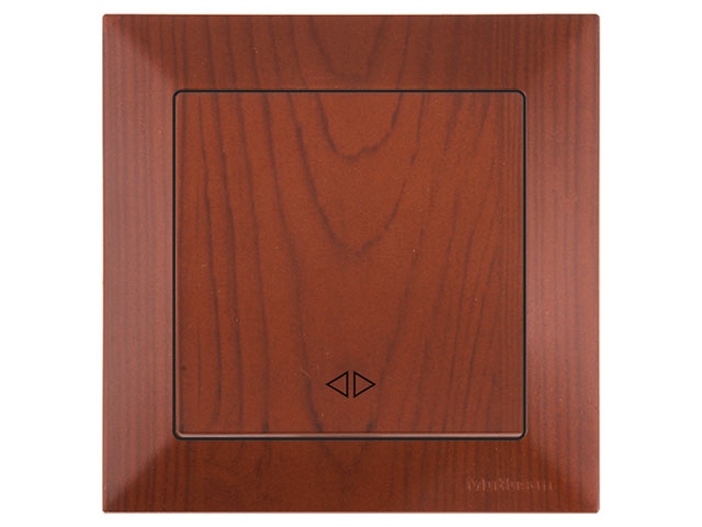 Выключатель промежуточный многопозиционный (скрытый, пруж. зажим) вишня, DARIA, MUTLUSAN (10 A, 250 V, IP 20)