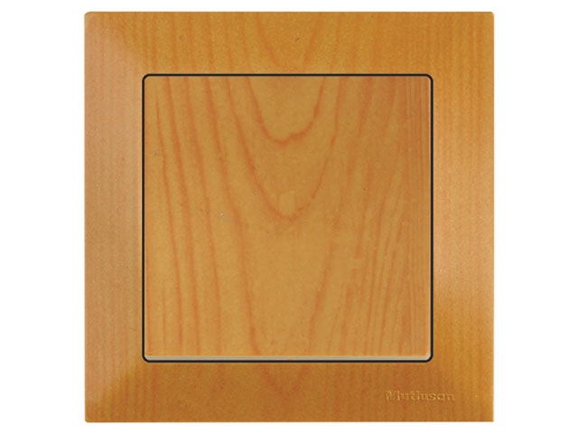 Выключатель 1-клав. (скрытый, винт. зажим) дуб, DARIA, MUTLUSAN (10 A, 250 V, IP 20)
