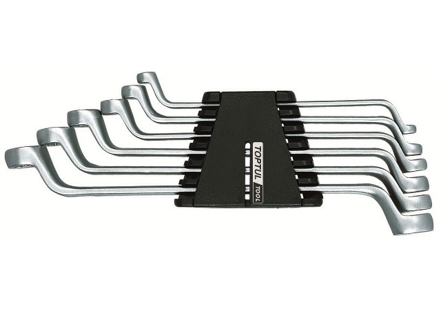 Набор ключей накидн. 75°  6-17мм на клипсе 6шт TOPTUL (GAAC0602)