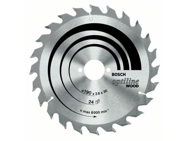 Диск 190х30 24 зуба OPTILINE (BOSCH)
