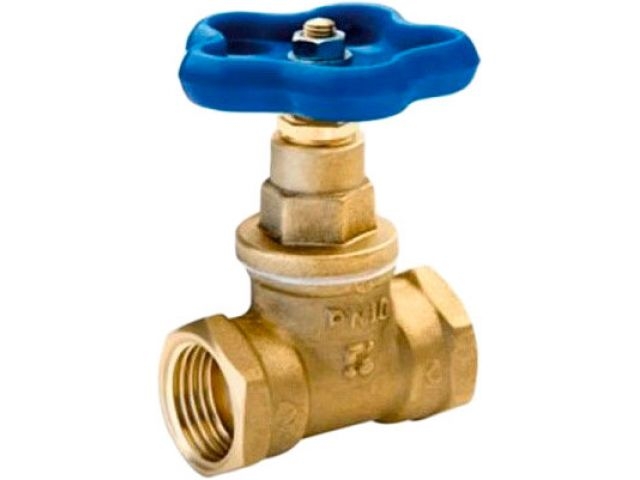 Кран вентильный 3/4" вн.-вн. PN1,6 МПа, 15Б3р, Цветлит (Температура теплоносителя  до 70°С)