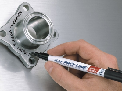 Маркер промышл. перманентный на основе жидк. краски MARKAL PRO-LINE FINE ЖЕЛТЫЙ (Толщина линии 1,5 мм. Цвет желтый)