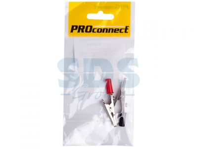 Зажим крокодил, длина53 мм, ток 15A, (2шт.) (пакет) PROconnect