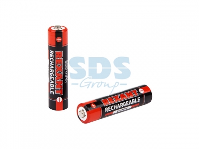 Аккумулятор тип AAA "мизинчиковый" 1.2В 600мАч "REXANT" блистер 2 шт