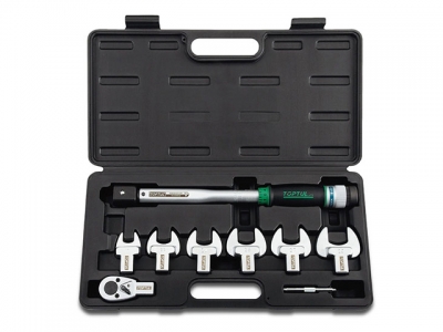 Ключ динамометрич. 10-80 Н/м 1/2" + рожковые насадки 17-29мм TOPTUL (GAAI0801)