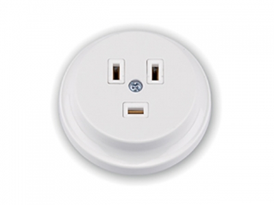 Розетка силовая РС32-076 BYLECTRICA (1-ая к электроплите (скрытая, с/з) белая (для В32-071))