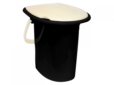 Ведро туалетное 16л (белый ротанг) (IDEA)