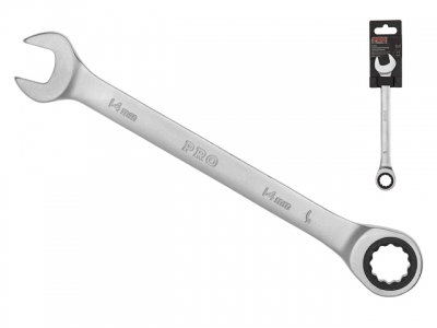 Ключ комбинированный 14мм трещоточный PRO STARTUL (PRO-7014) (сатинированное покрытие, 72 зуба)