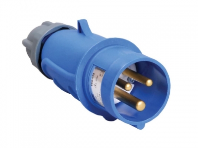 Вилка силовая 16А 220В 2P+PE IP44 MAGNUM (Вилка эл. каб. 16А 2P+PE 220В IP44 ССИ-013 ИЭК PSN01-016-3) (ЭС)