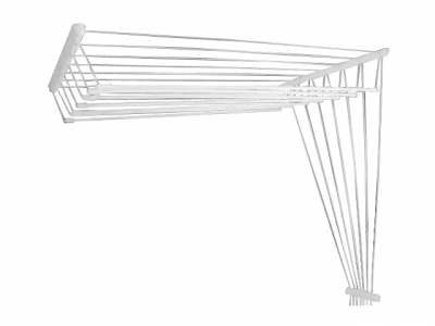 Сушилка для белья потолочная стальная 1,8 м, 7 стержней, белая, PERFECTO LINEA (7 стержней)