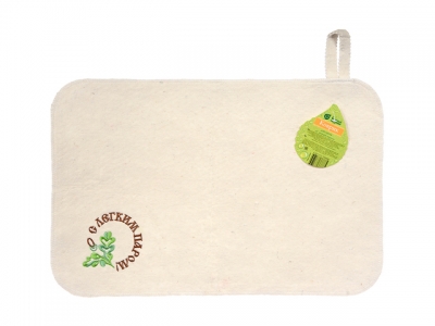 Коврик для бани "С легким паром", "Банные штучки" из войлока (БАННЫЕ ШТУЧКИ)