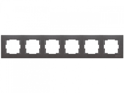 Рамка 6-ая горизонтальная дымчатая, RITA, MUTLUSAN