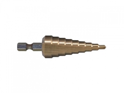 Сверло ступенчатое HSS-TiN с прямым желобком, 4-20, 1/4" (MAKITA)