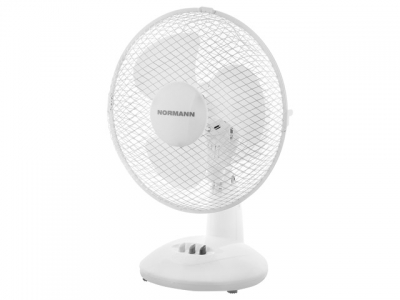Вентилятор электрический настольный  ACF-081 NORMANN (25 Вт, диаметр 23см, 2 скорости, автоповорот)