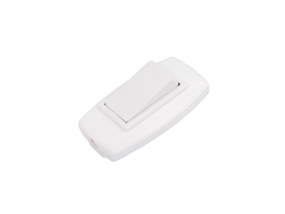 Выключатель на шнур 2А 250В белый Bylectrica