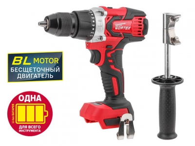 Аккум. дрель-шуруповерт WORTEX BD 2030 Dli в кор. ALL1 (18.0 В, БЕЗ АККУМУЛЯТОРА И ЗУ, 2 скор., 80 Нм, шурупы до 10 мм)