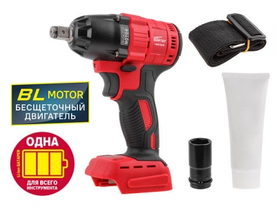 Аккум. ударный гайковерт WORTEX CWR 0318 в кор. ALL1 (18.0 В, БЕЗ АККУМУЛЯТОРА И ЗУ, посадочн. квадрат 1/2 ", 310 Нм, вес 2.0 кг)