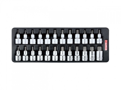 Набор-сет бит под трещотку 1/2" 24шт. 136х364мм TOPTUL (GAAT2403)