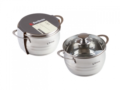 Кастрюля из нерж.стали, 1.5 л, ф 16 x 7.5, серия ARCELIA (Арселия), PERFECTO LINEA