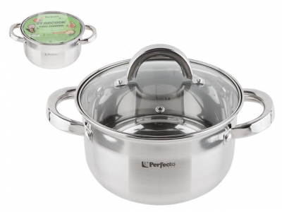 Кастрюля из нерж.стали, 2.4 л, ф 18 x 10.5 см, STARCOOK, PERFECTO LINEA