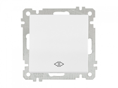 Выключатель промежуточный многопозиционный (скрытый, без рамки, пруж. зажим) белый, DARIA, MUTLUSAN (10 A, 250 V, IP 20)