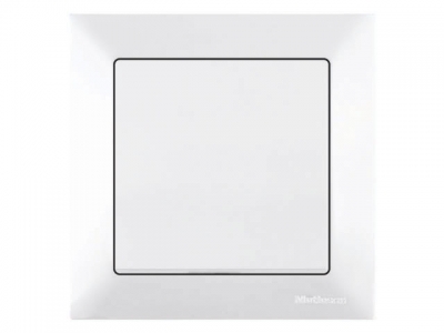 Выключатель 1-клав. (скрытый, винт. зажим) белый, DARIA, MUTLUSAN (10 A, 250 V, IP 20)