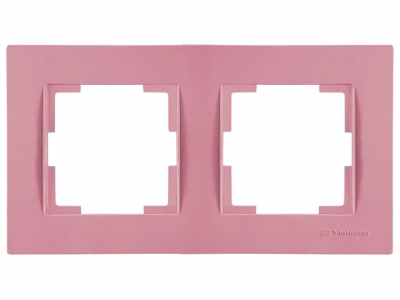 Рамка 2-ая горизонтальная розовая, RITA, MUTLUSAN