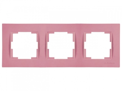 Рамка 3-ая горизонтальная розовая, RITA, MUTLUSAN