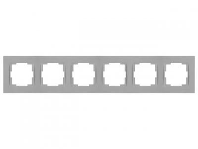 Рамка 6-ая горизонтальная серая, RITA, MUTLUSAN