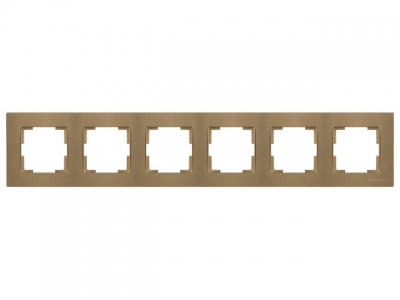 Рамка 6-ая горизонтальная золотая, RITA, MUTLUSAN