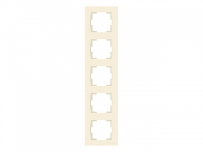 Рамка 5-ая вертикальная кремовая, RITA, MUTLUSAN