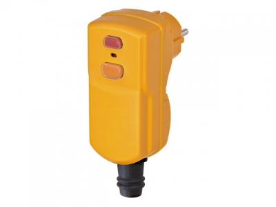 Вилка с УЗО (с/з, 16А, 230В) Brennenstuhl (IP55, с защитой от пыли и струй, оснащена устройством защитного отключения)