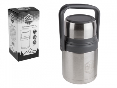 Термос для еды с ручкой, 1 л, нержавеющая сталь, ARIZONE