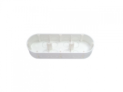 Коробка распаечная (монтажная) К-214 BYLECTRICA (Для бетона и кирпича.Трехместная.212х70х42 мм)