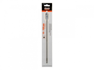 Сверло по дереву перьевое ф18х300мм удлиненное GEPARD (GP0416-18) (перовое)