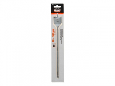 Сверло по дереву перьевое ф40х300мм удлиненное GEPARD (GP0416-40) (перовое)