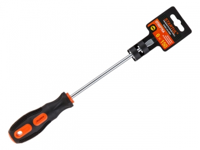 Отвертка "-" 6,0x150мм SL STARTUL PROFI (ST3031-615) (плоская шлицевая SLOTTED, рукоятка Anti slip)