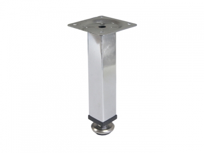 Опора мебельная квадратная d25х150 мм, хром STARFIX
