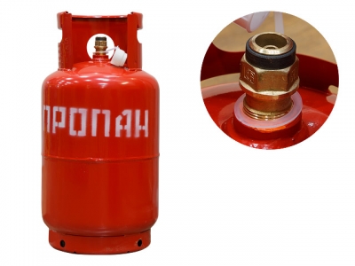 Баллон газовый бытовой 27л с КБ-2 (1-27-2,5-В) (с клапаном) (NOVOGAS)