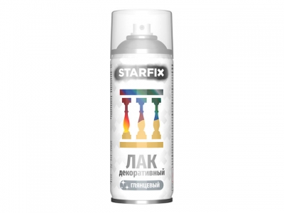 Лак декоративный акриловый прозрачный STARFIX 520мл