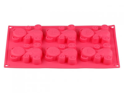 Форма для выпечки, силиконовая, прямоуг. на 6 кексов, 30.5 х 18 х 2 см, FRUIT DOVE, PERFECTO LINEA