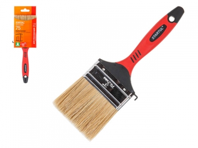 Кисть плоская 3"-75мм натур. щетина STARTUL PROFI