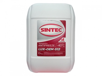 Антифриз Sintec-40 G12 Lux (красный) 10кг