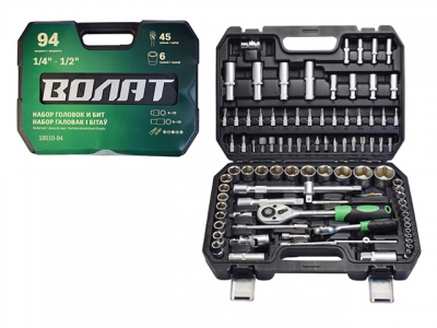 Набор головок и бит 94пр. ВОЛАТ
