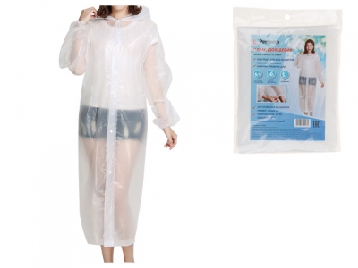 Плащ-дождевик, белый, PERFECTO LINEA